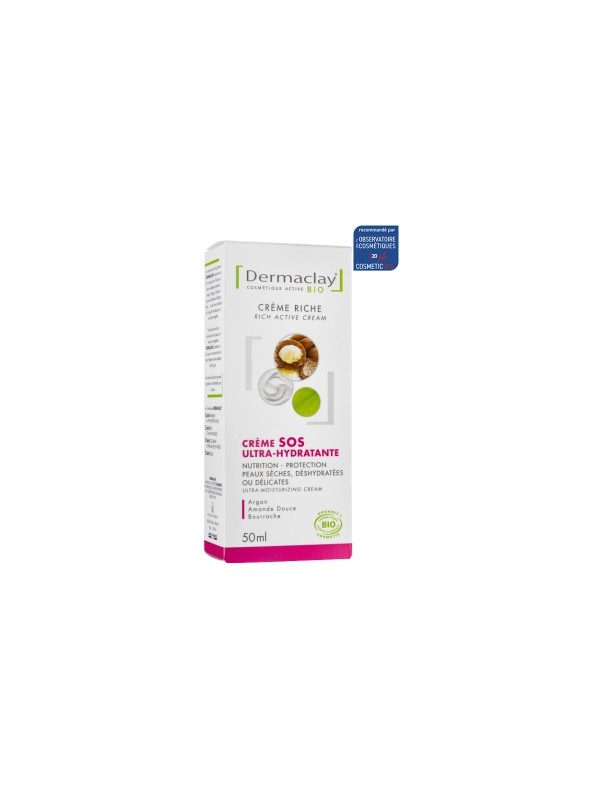 Crème SOS ultra hydratante 50ml Dermaclay  Herboristerie de Paris