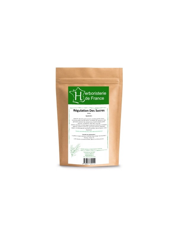 Tisane Régulation des sucres 30g Herboristerie De France Herboristerie de Paris glycémie normale