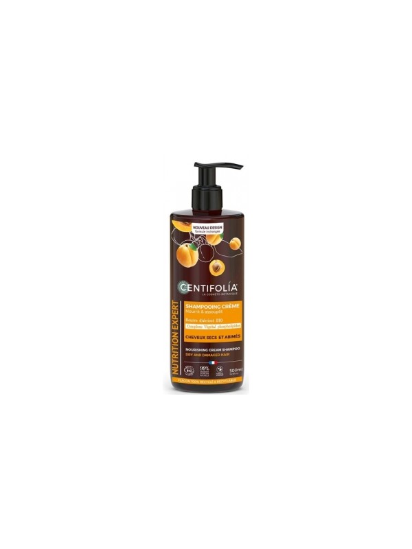 Shampoing crème cheveux secs 500ml Centifolia Herboristerie de Paris