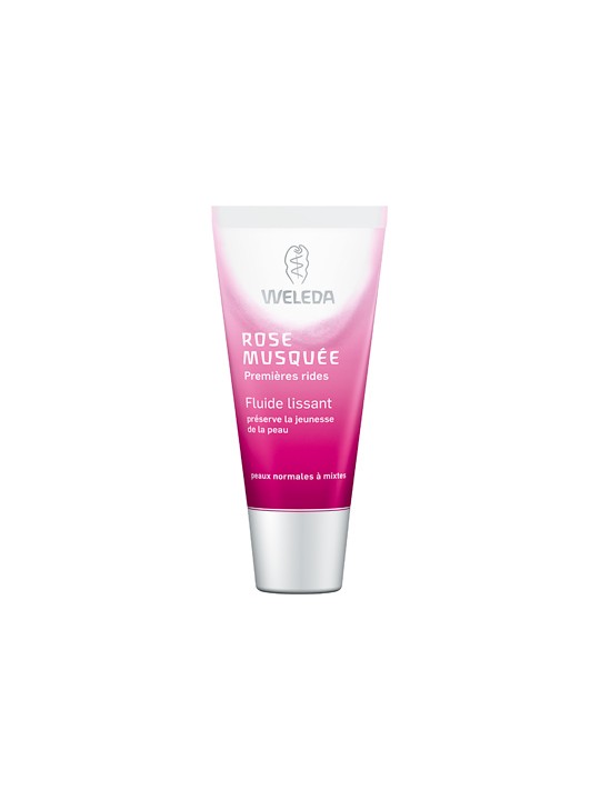 Fluide lissant à la Rose Musquée premières rides 30ml Weleda Herboristerie de Paris