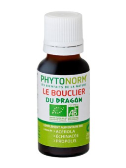 Le bouclier du dragon 100% BIO Sans HE action préventive en gouttes 20ml Phytonorm Herboristerie de Paris