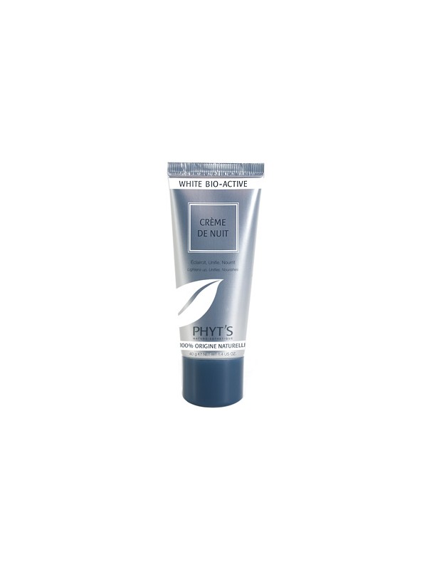 White Bio Active Crème de nuit éclaircissante tube de 40g Phyts Herboristerie de Paris