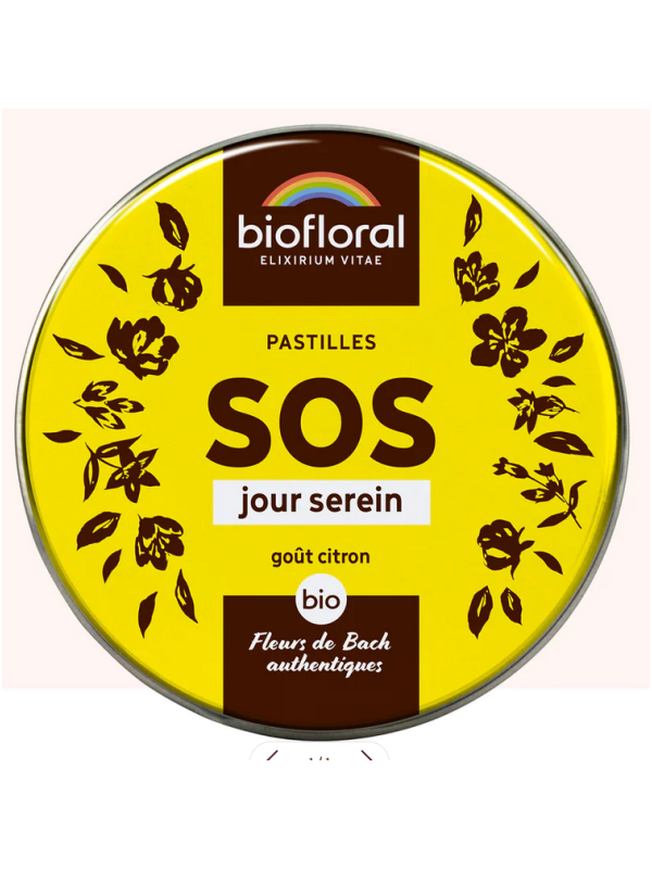 Pastilles remède de secours sans alcool boite familiale 50g Biofloral Herboristerie de Paris