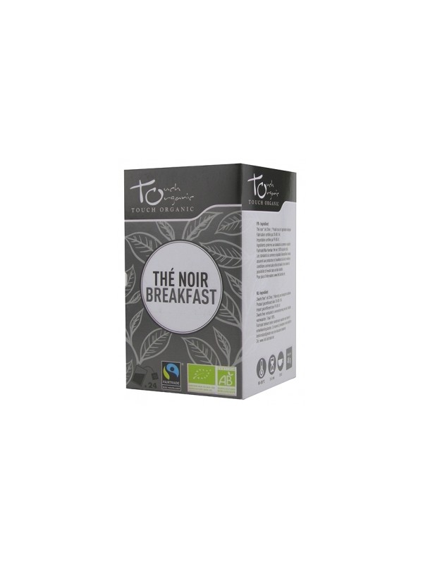 Thé noir breakfast BIO 24 sachets 48g Touch Organic Herboristerie de Paris