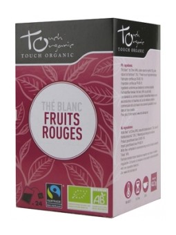 Thé blanc BIO aux fruits rouges 24 sachets 43g Touch Organic Herboristerie de Paris