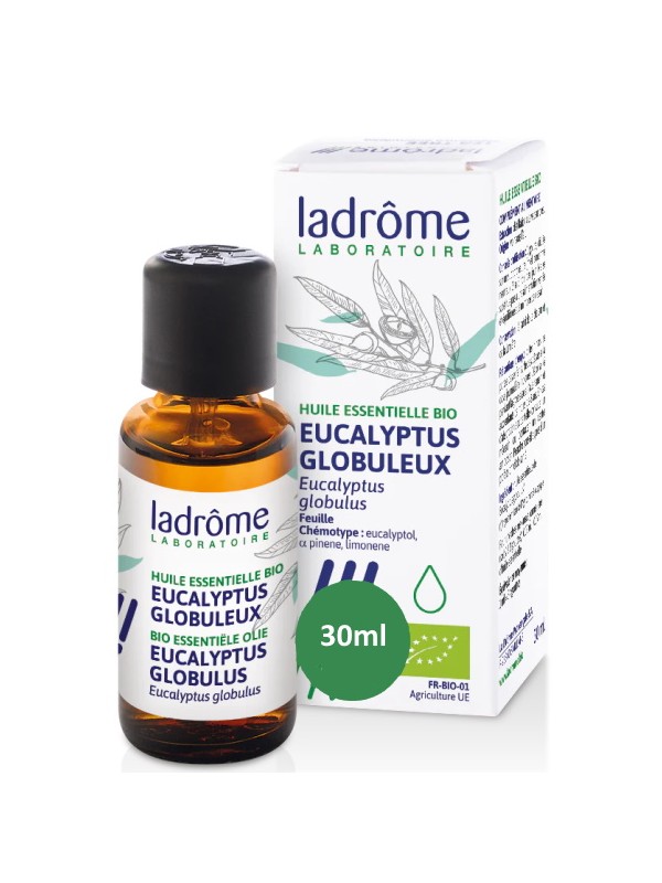 Huile essentielle Eucalyptus Globulus Bio 30ml Ladrome Herboristerie de Paris santé respiratoire
