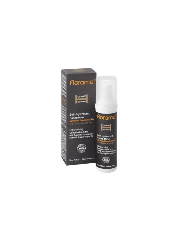 Soin hydratant Bonne Mine Homme à l'huile d'Argan 50ml Florame Herboristerie de Paris