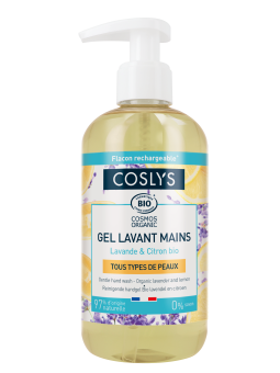 Crème lavante mains douceur Lavande Citron 300ml Coslys Herboristerie de Paris
