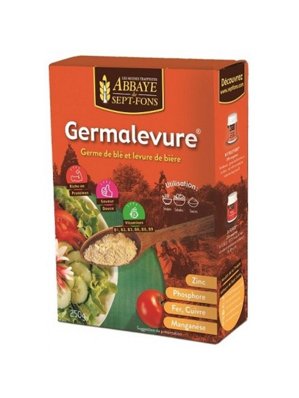 Germalevure à la levure de bière et au germe de blé 250g Abbaye de Sept Fons Herboristerie de Paris