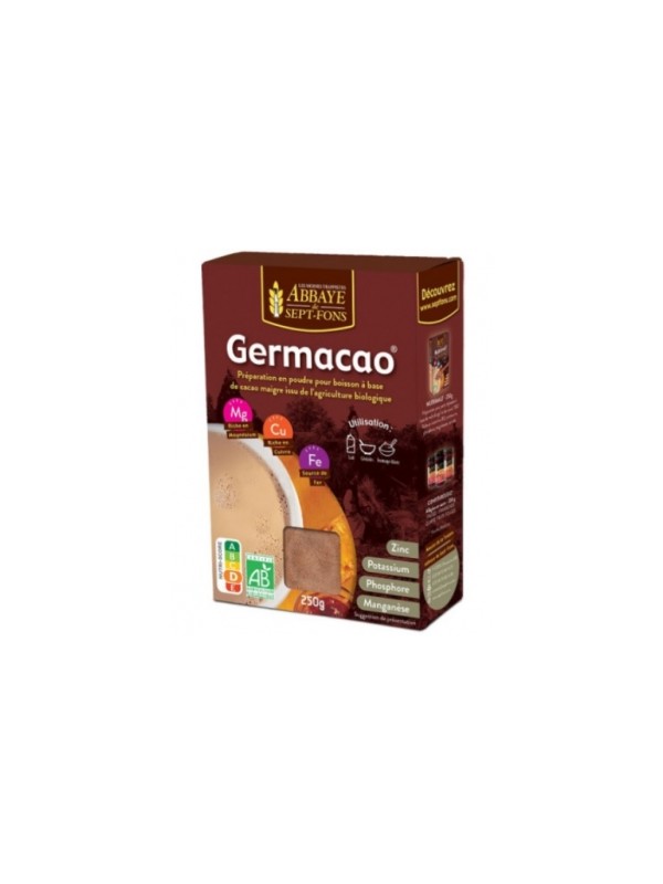 Germacao Petit déjeuner au cacao 250 G Abbaye de Sept Fons Herboristerie de Paris