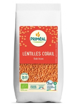 Lentilles corail 500g Primeal Herboristerie de Paris