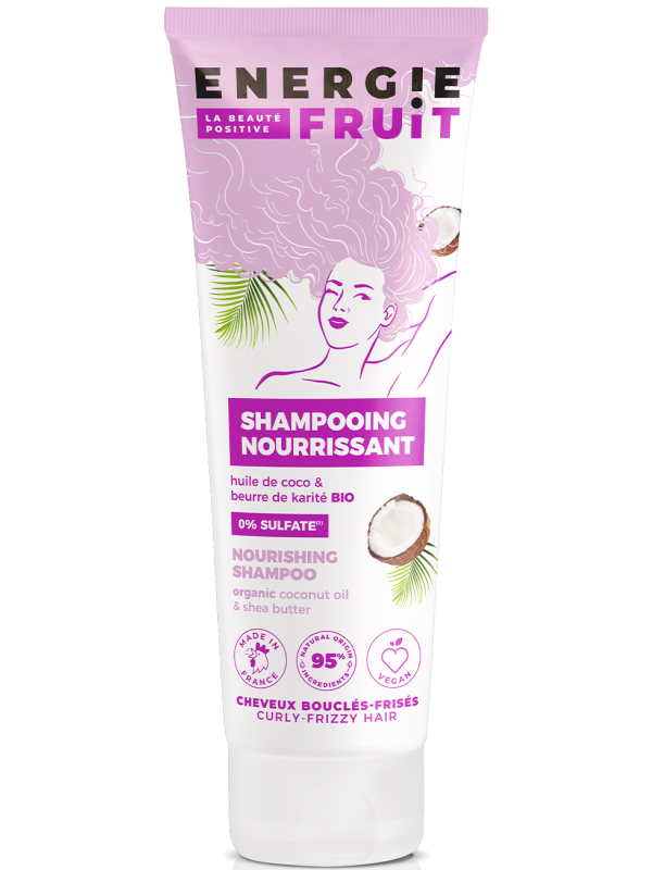 Shampoing Cheveux Frisés Coco Karité Bio 250ml Energie Fruit Herboristerie de Paris