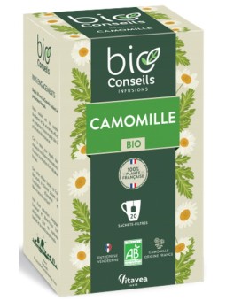 Infusion Camomille Bio France 20 sachets 24g Bio Conseils Herboristerie de Paris