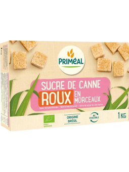 Sucre de canne roux en morceaux 1kg Primeal Herboristerie de Paris