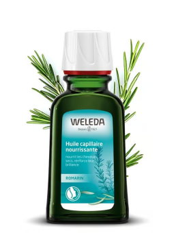 Huile capillaire nourrissante au Romarin cheveux secs et abîmés 50ml Weleda Herboristerie de Paris