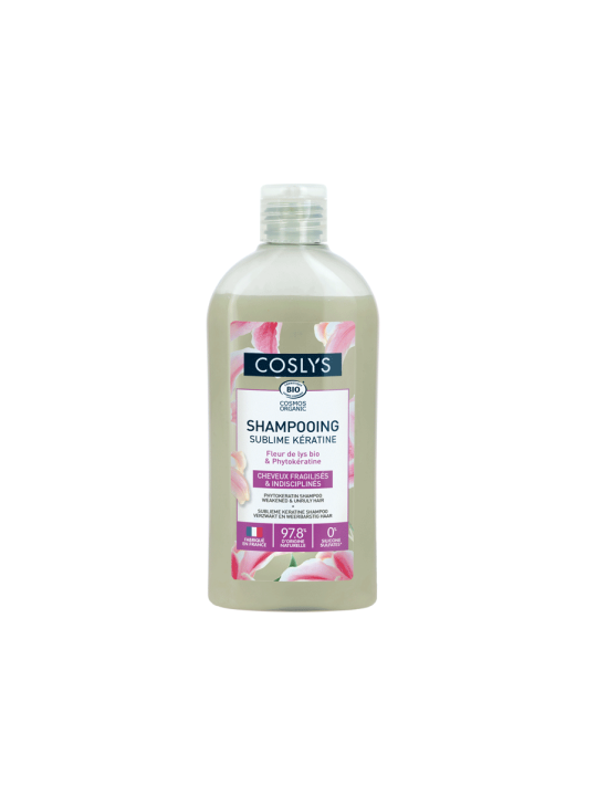 Shampooing Kératine cheveux fragiles et indisciplinés 250ml Coslys Herboristerie de Paris