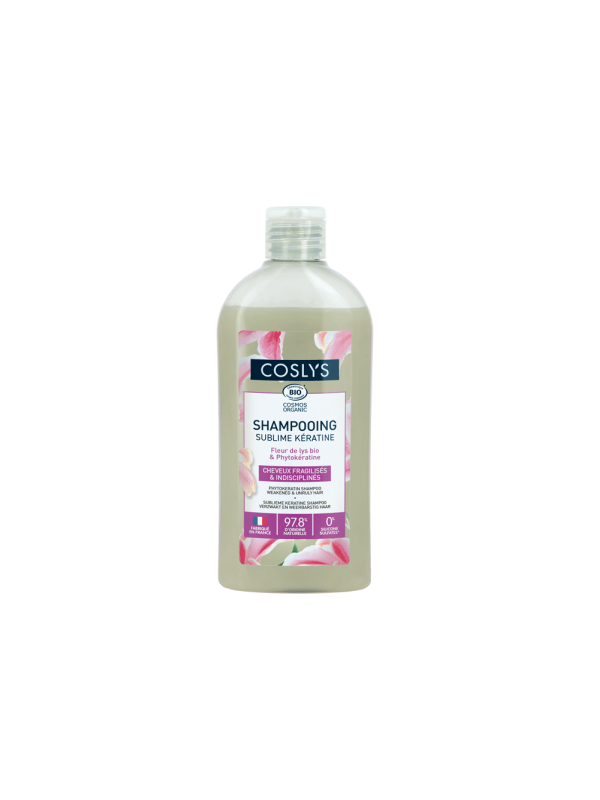 Shampooing Kératine cheveux fragiles et indisciplinés 250ml Coslys Herboristerie de Paris