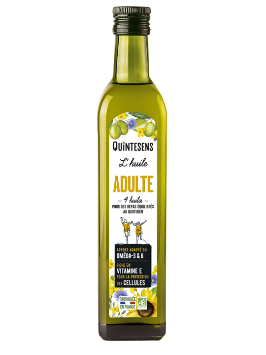 L'huile Bio des Jeunes et Actifs 500ml Quintesens Herboristerie de Paris