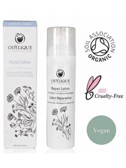Lotion Réparatrice pour peau irritée, démangeaison visage et corps 200ml Odylique Herboristerie de Paris
