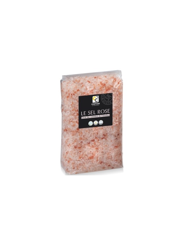 Sel Rose de l'Himalaya cristaux 1kg Comptoirs Et Compagnies Herboristerie de Paris