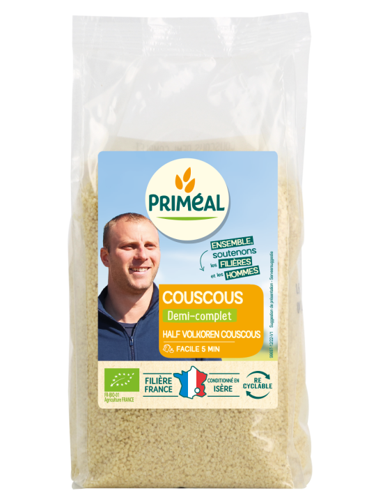 Couscous demi complet 500g Primeal Herboristerie de Paris