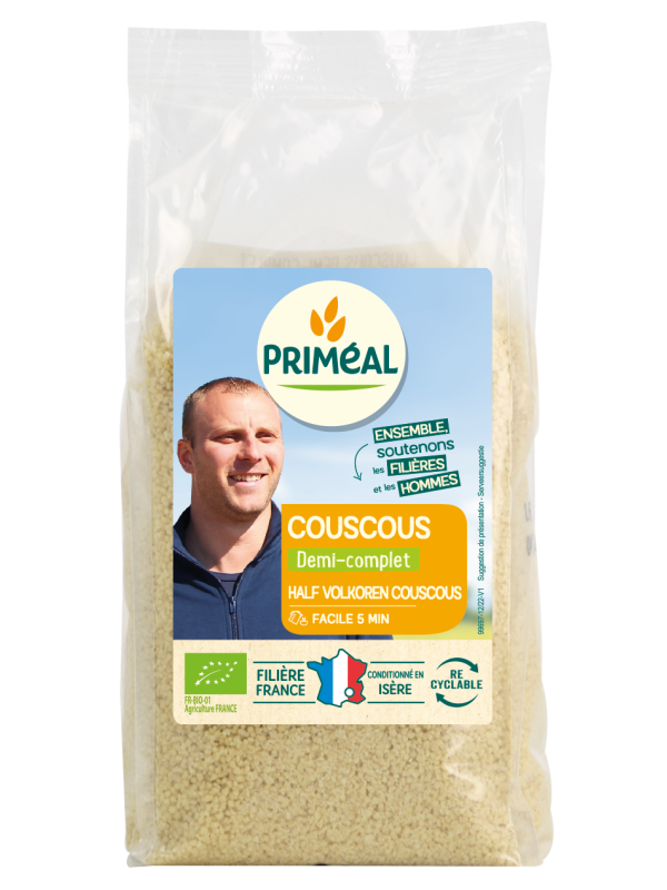 Couscous demi complet 500g Primeal Herboristerie de Paris