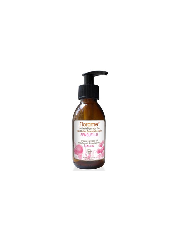 Huile de Massage Sensuelle 125ml Florame Herboristerie de Paris