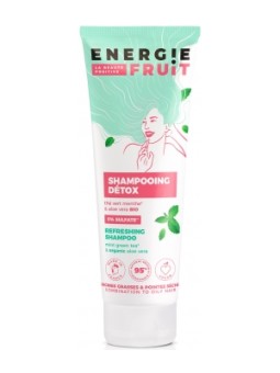 Shampoing Détox Racines grasses pointes sèches Thé Vert Menthe et Aloe Vera Bio 250ml Energie Fruit Herboristerie de Paris