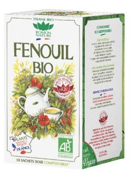 Tisane Fenouil bio 18 sachets Romon Nature Herboristerie de Paris digestive