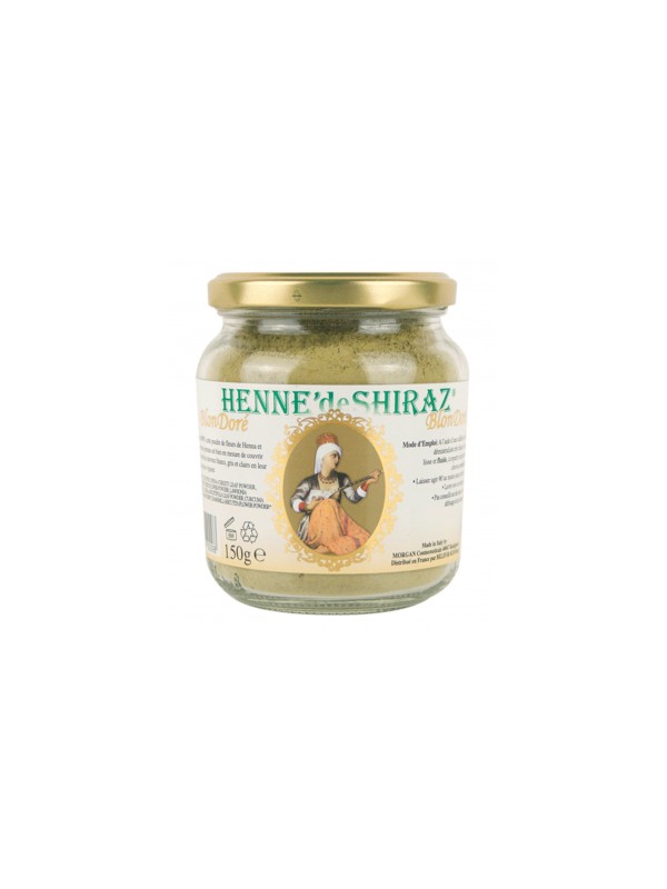 Coloration végétale Blond doré pot 150g Henne De Shiraz Herboristerie de Paris