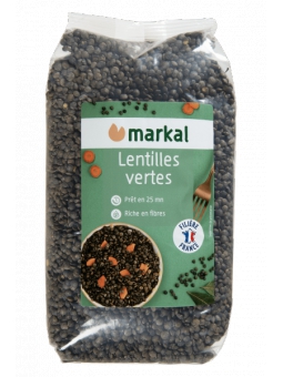 Lentilles vertes 500g Markal Herboristerie de Paris