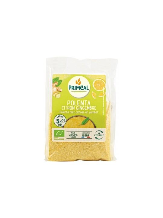 Polenta Citron et Gingembre prêt en 5 minutes 250g Primeal Herboristerie de Paris