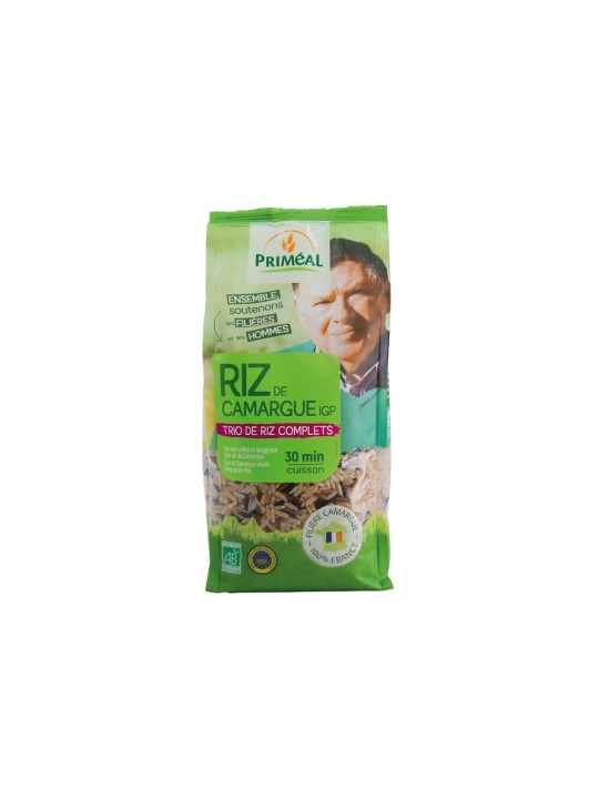 Trio de riz de camargue longs complets 500g Primeal Herboristerie de Paris