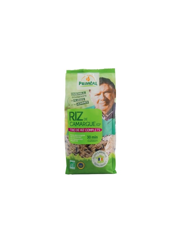 Trio de riz de camargue longs complets 500g Primeal Herboristerie de Paris