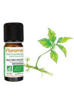 Huile essentielle bio Gaulthérie couchée 10ml Florame Herboristerie de Paris