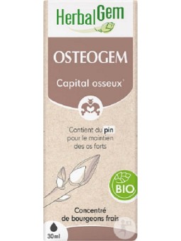 Osteogem Bio Flacon verre 50ml Herbalgem Gemmobase Herboristerie de Paris