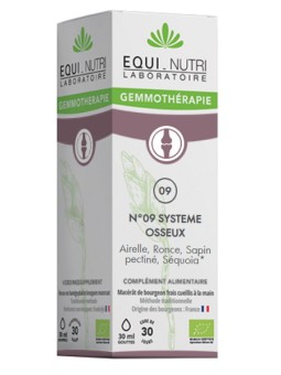 Système Osseux No 09 Bio Flacon compte gouttes 30ml Equi - Nutri Herboristerie de Paris