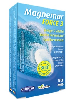 Magnemar Force 3 - 90 gélules Orthonat magnésium marin Herboristerie de paris