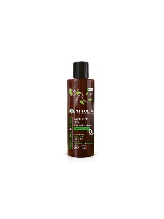 Shampoing cheveux gras ortie et argile verte 200ml Centifolia Herboristerie de Paris