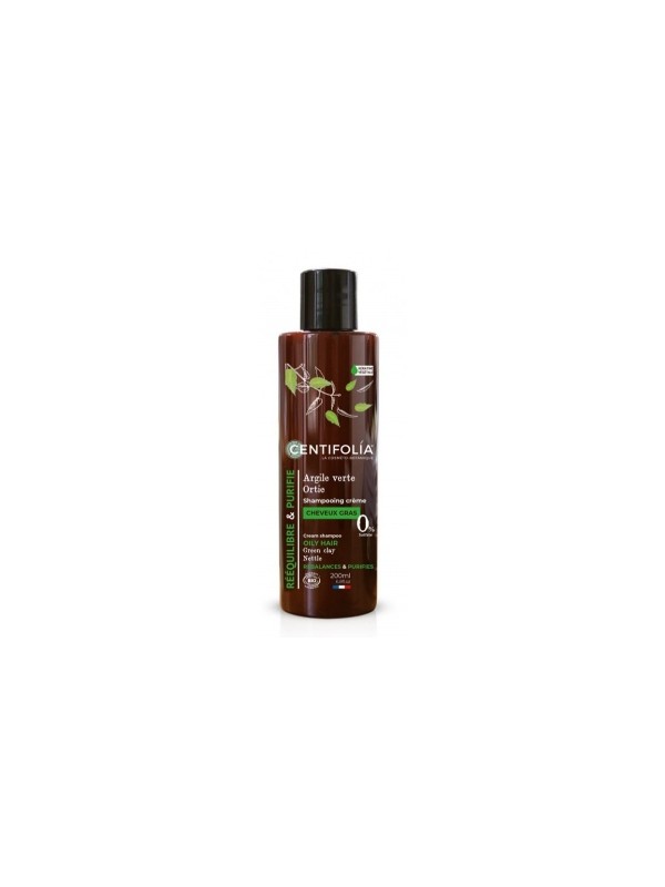 Shampoing cheveux gras ortie et argile verte 200ml Centifolia Herboristerie de Paris