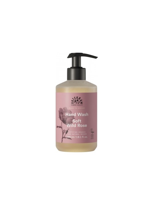 Savon liquide mains à la Rose Sauvage Soft Wild Rose 300ml Urtekram Herboristerie de Paris