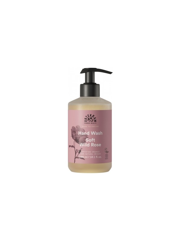 Savon liquide mains à la Rose Sauvage Soft Wild Rose 300ml Urtekram Herboristerie de Paris