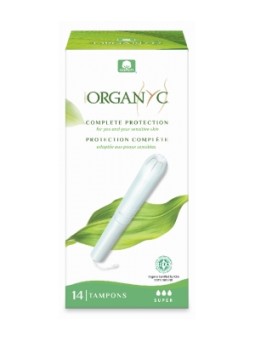 Tampons Super avec applicateur Boîte de 14 Organyc Herboristerie de Paris
