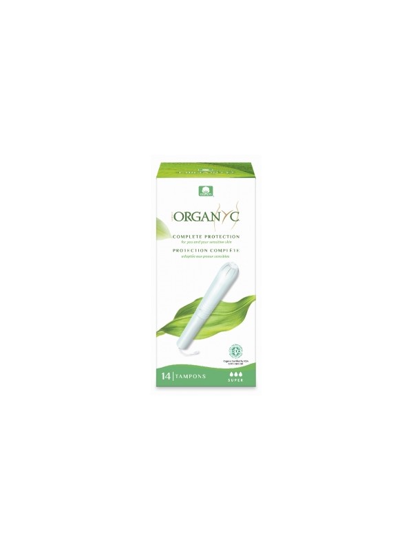 Tampons Super avec applicateur Boîte de 14 Organyc Herboristerie de Paris