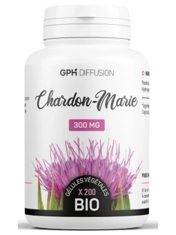 Chardon Marie Bio 200 gélules de 300mg GPH Diffusion Herboristerie de Paris confort hépatique