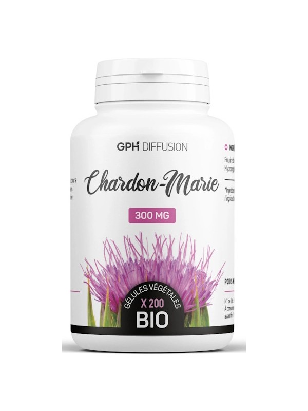 Chardon Marie Bio 200 gélules de 300mg GPH Diffusion Herboristerie de Paris confort hépatique