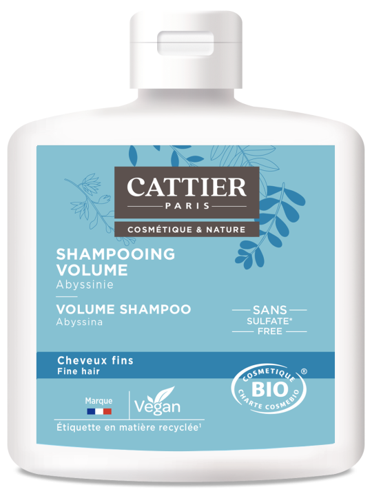 Shampoing volume sans sulfate 250ml Cattier Herboristerie de Paris