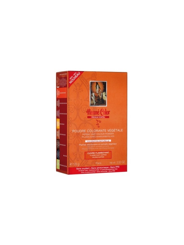 Poudre colorante végétale Cuivré Flamboyant 100gr HennÃ© Color Herboristerie de Paris