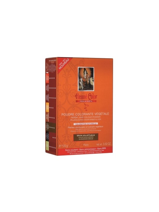 Poudre colorante végétale Brun Voluptueux 100gr HennÃ© Color Herboristerie de Paris