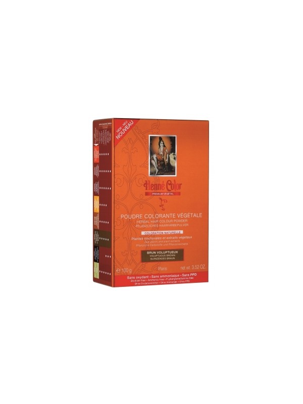 Poudre colorante végétale Brun Voluptueux 100gr HennÃ© Color Herboristerie de Paris